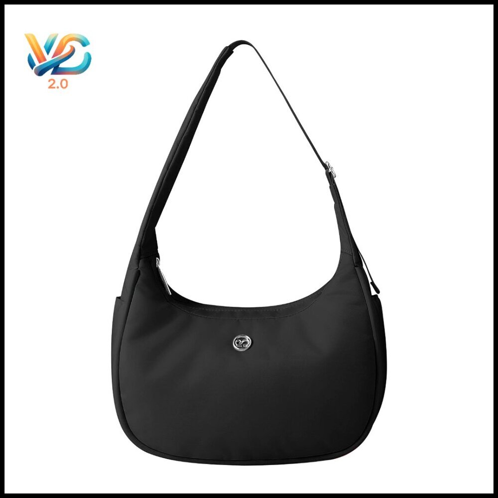 Mini Shoulder Bag Nylon Crescent Purse Adjustable Strap 4L Capacity‎